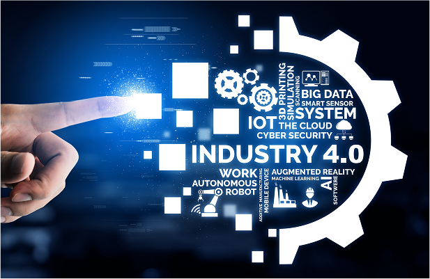 Industry 4.0 digital transformation concept